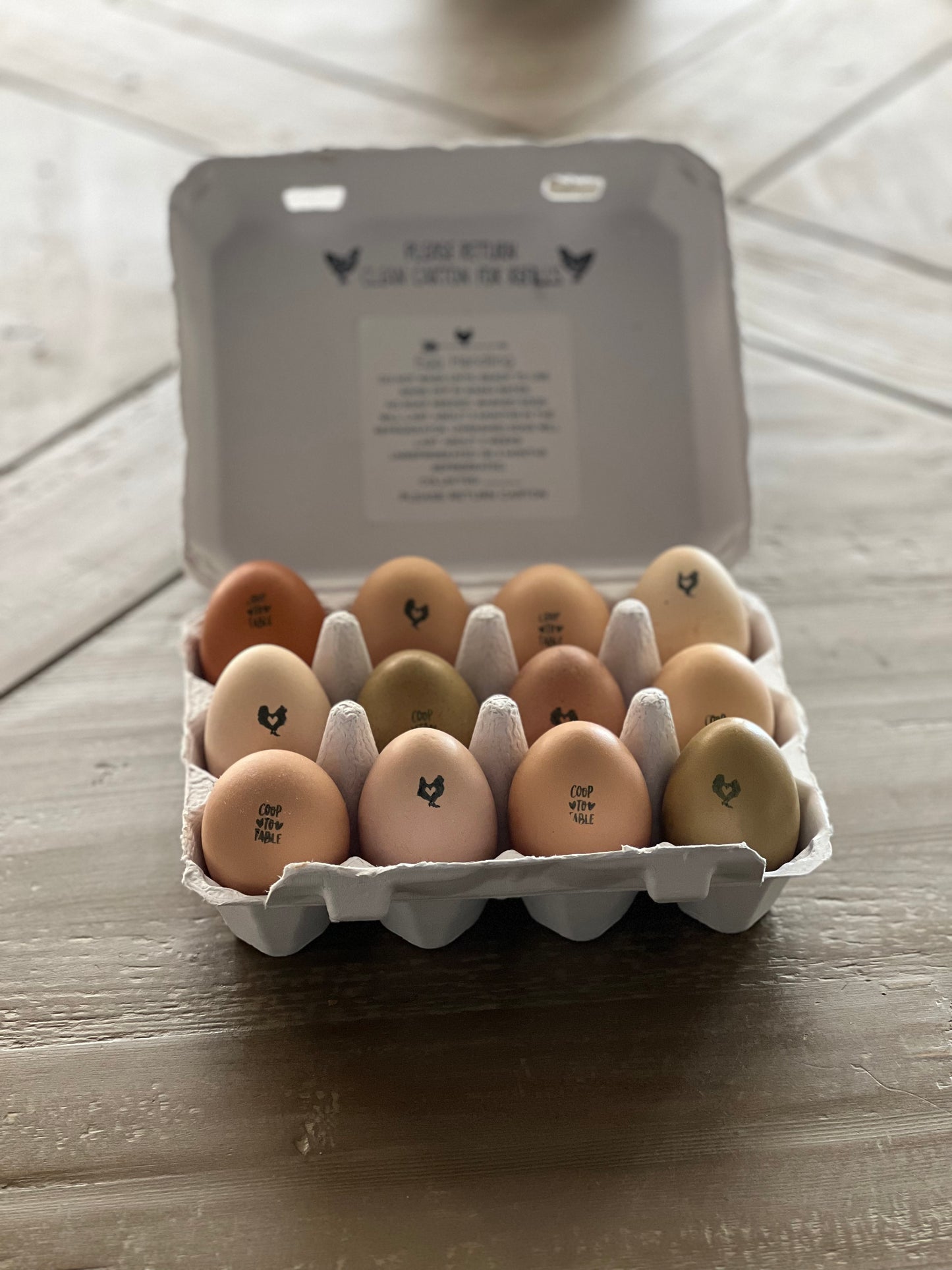 1 Dozen Organic Farm Fresh Eggs